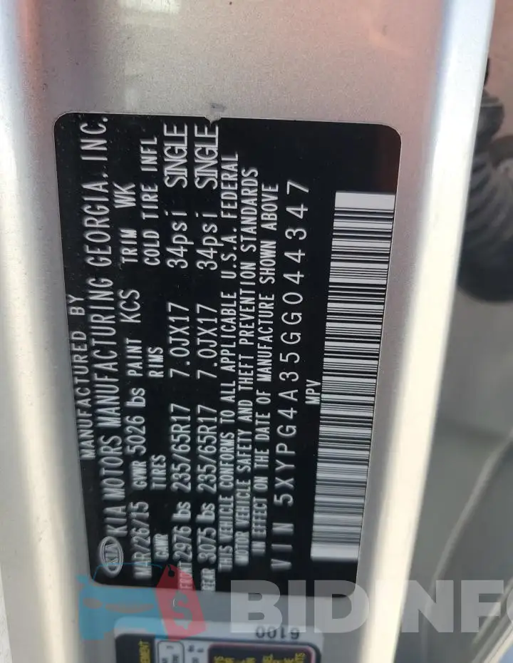 5XYPG4A35GG044347 Photo# 13