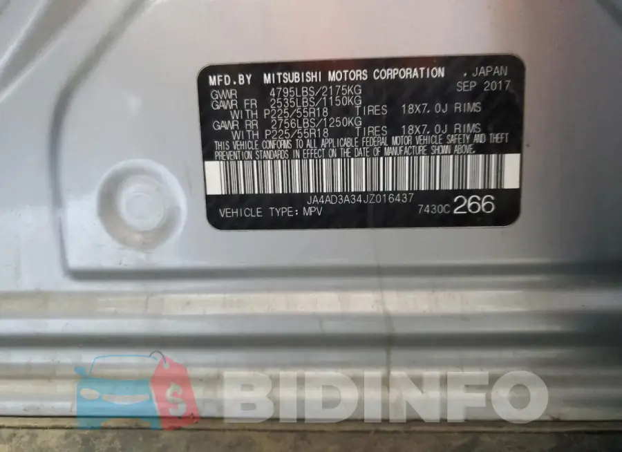JA4AD3A34JZ016437 Photo# 13