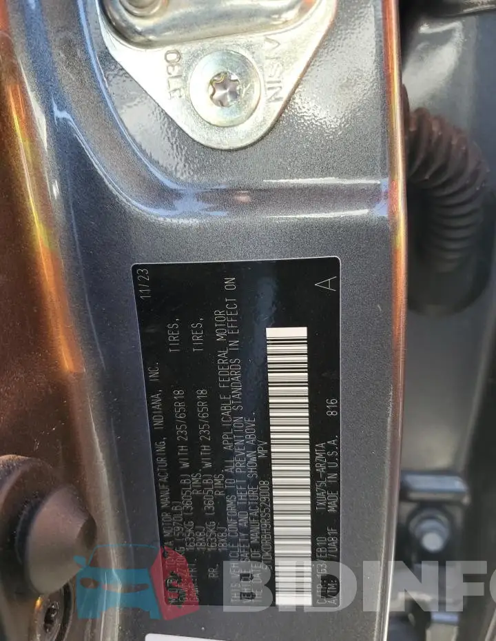 5TDKDRBH9RS529008 Photo# 13