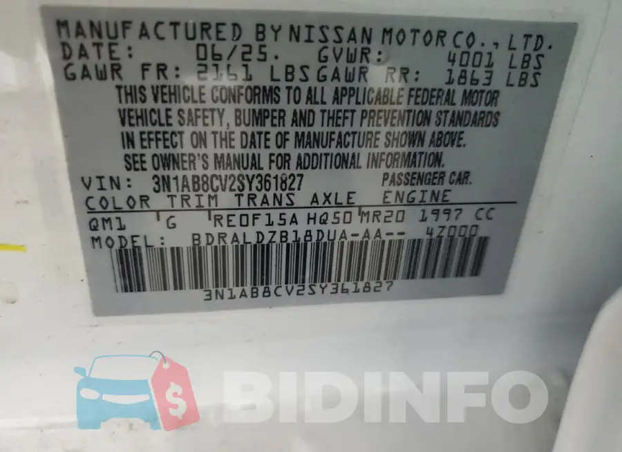 3N1AB8CV2SY361827 Photo# 13