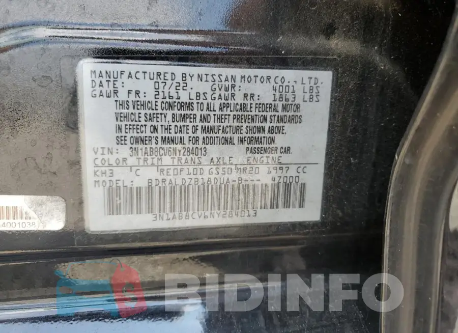3N1AB8CV6NY284013 Photo# 13