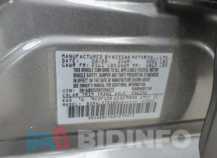 3N1AB8CV6NY294573 Photo# 12