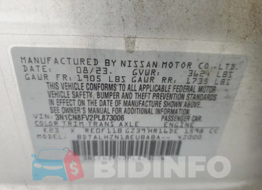 3N1CN8FV2PL873006 Photo# 12