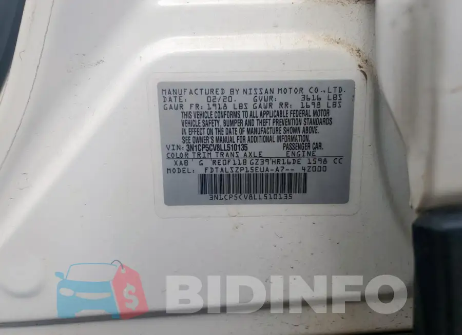 3N1CP5CV8LL510135 Photo# 13