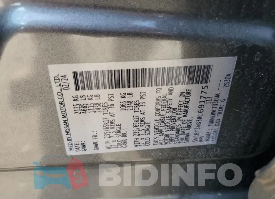5N1BT3AB3RC691775 Photo# 13