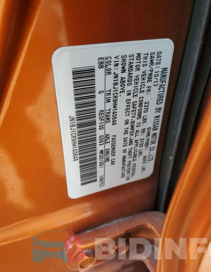 JN1BJ1CR9HW140646 Photo# 12