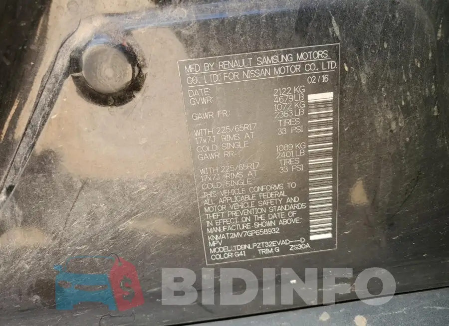 KNMAT2MV7GP658932 Photo# 13