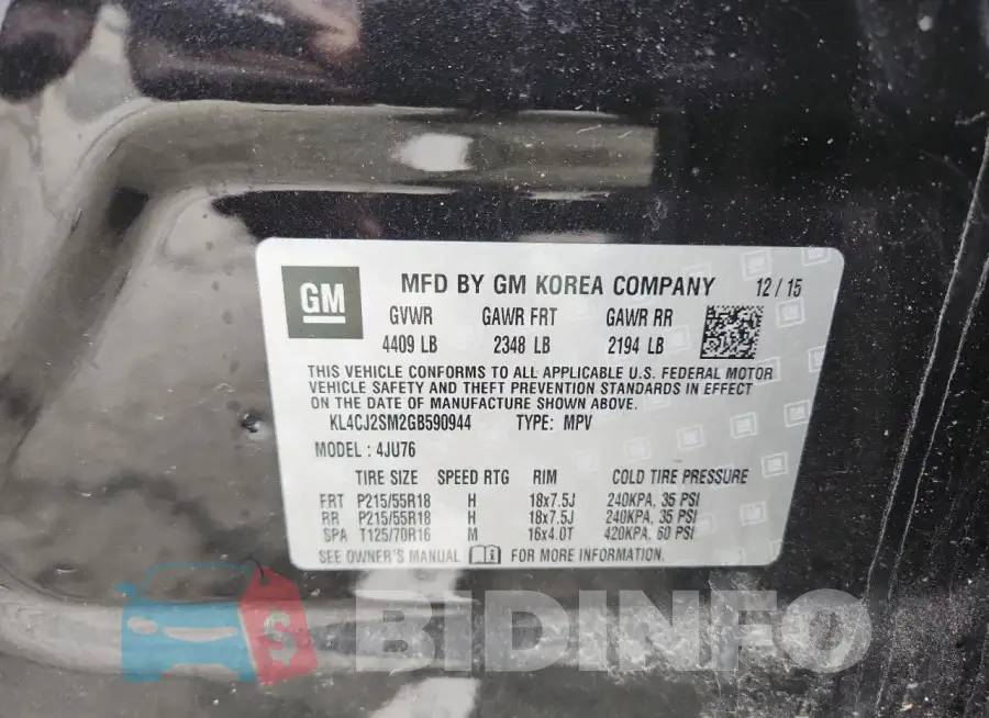 KL4CJ2SM2GB590944 Photo# 13