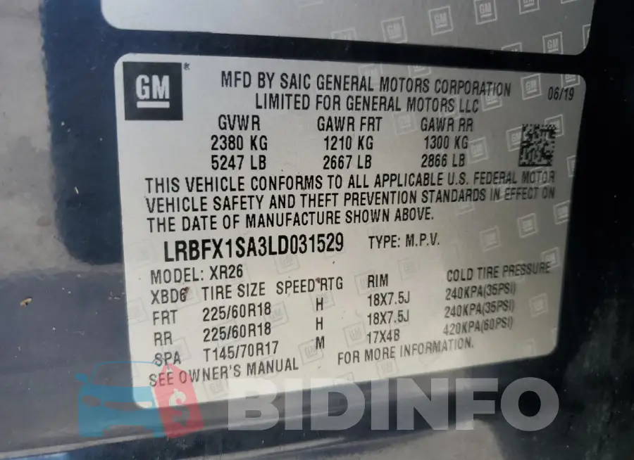 LRBFX1SA3LD031529 Photo# 14