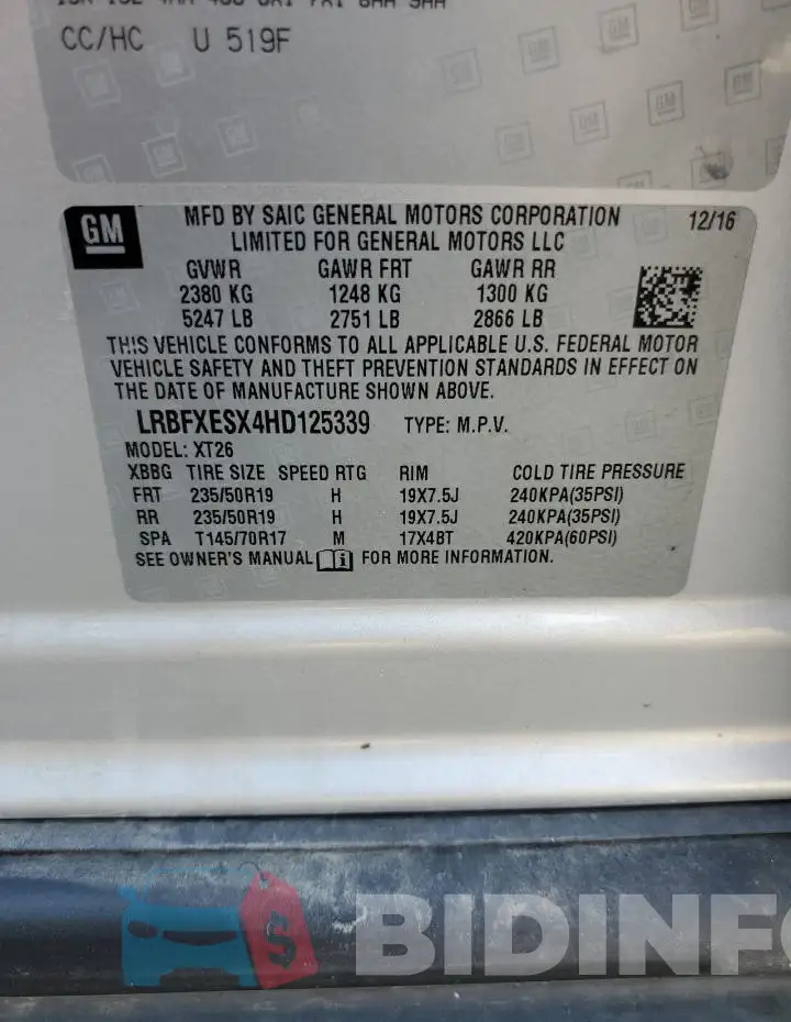LRBFXESX4HD125339 Photo# 13