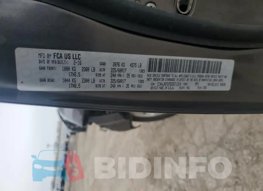 1C4NJRFB7GD671314 Photo# 13