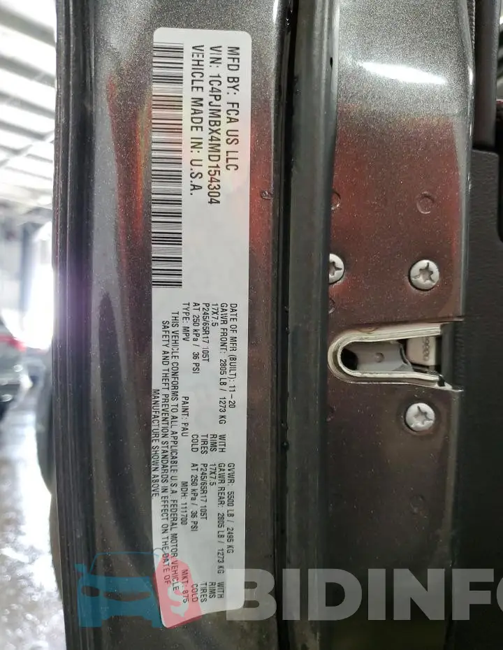 1C4PJMBX4MD154304 Photo# 14