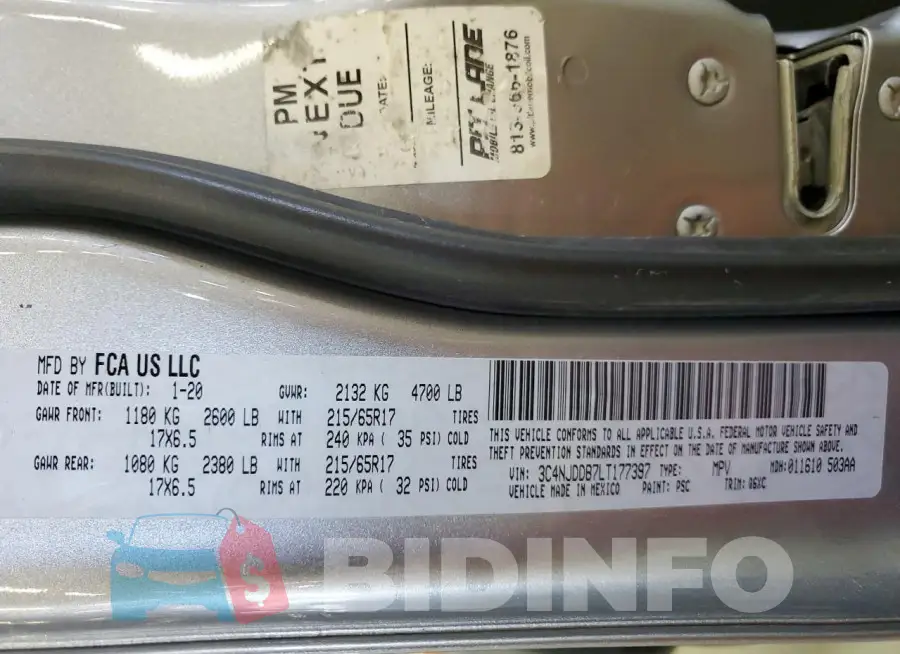 3C4NJDDB7LT177397 Photo# 13