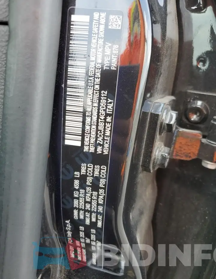 ZACCJBBT4GPD59112 Photo# 12