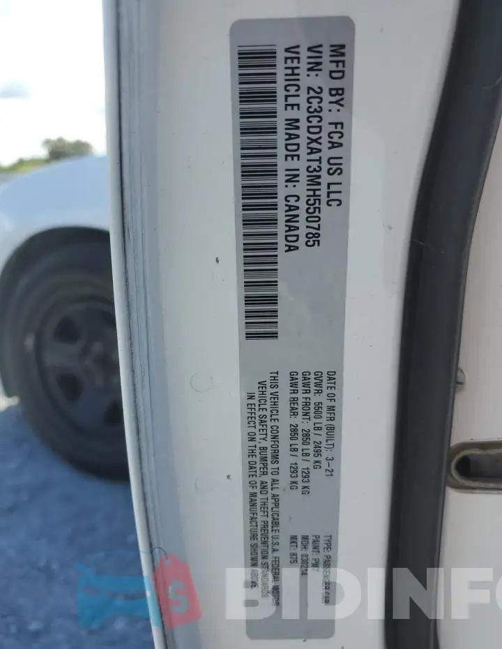 2C3CDXAT3MH550785 Photo# 12
