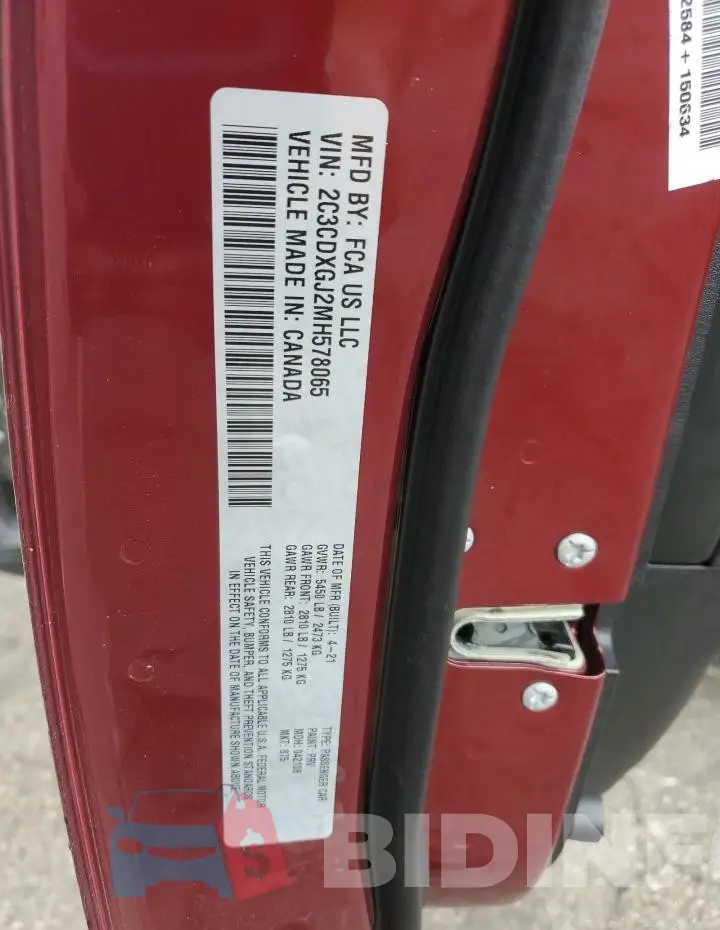 2C3CDXGJ2MH578065 Photo# 12