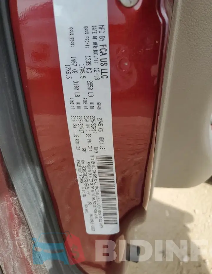 2C4RDGBG3KR603029 Photo# 13