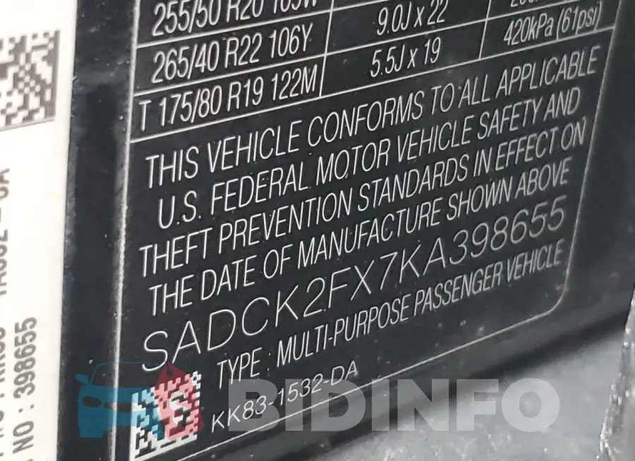 SADCK2FX7KA398655 Photo# 14