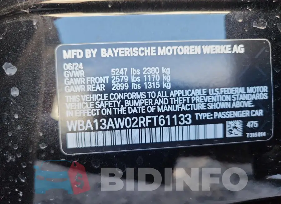 WBA13AW02RFT61133 Photo# 14