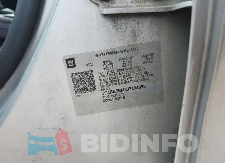 1G1BE5SM3J7194855 Photo# 12