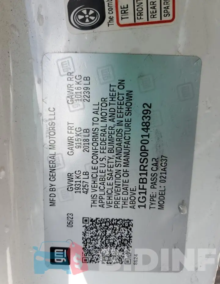 1G1FB1RS0P0148392 Photo# 13