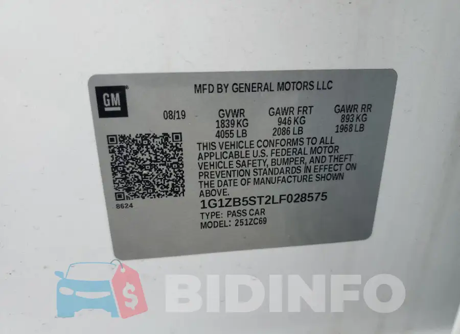 1G1ZB5ST2LF028575 Photo# 12