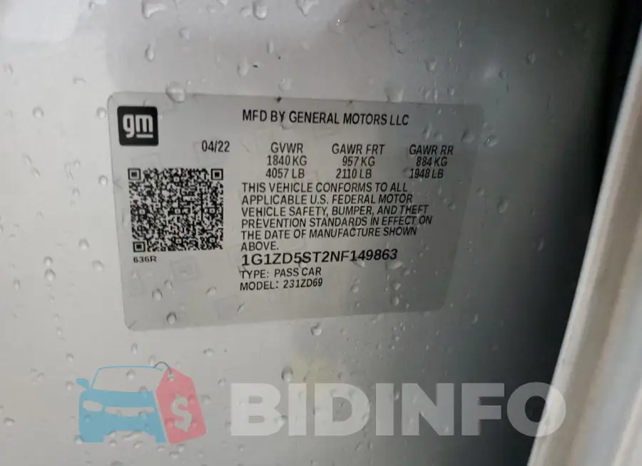1G1ZD5ST2NF149863 Photo# 12
