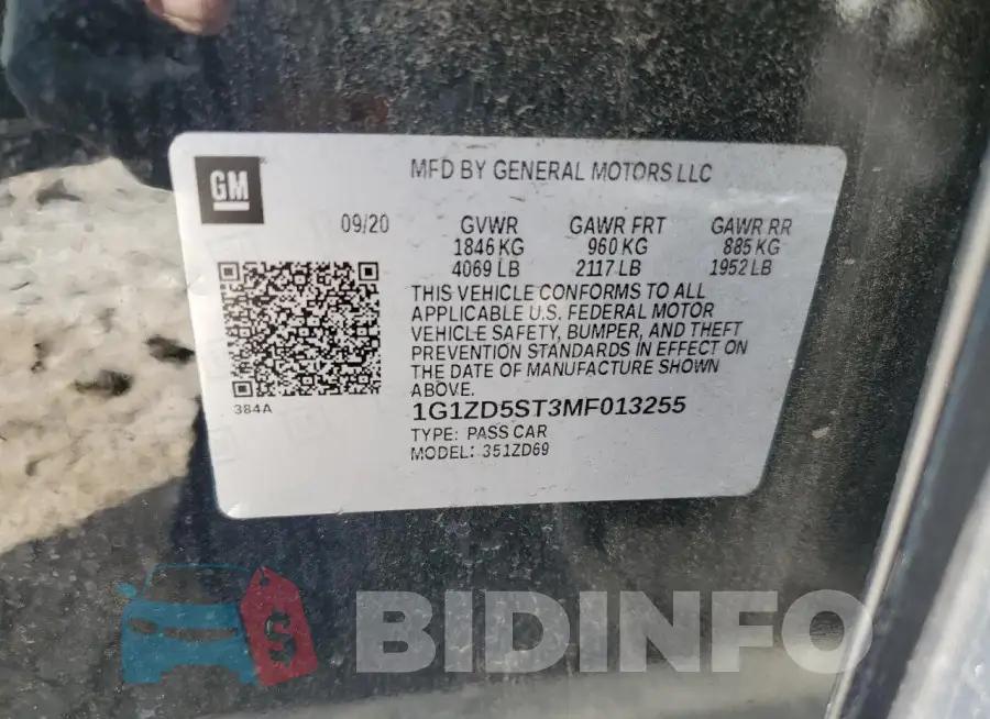 1G1ZD5ST3MF013255 Photo# 12