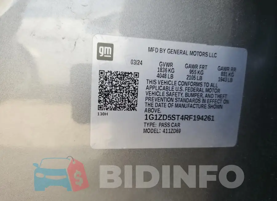 1G1ZD5ST4RF194261 Photo# 12