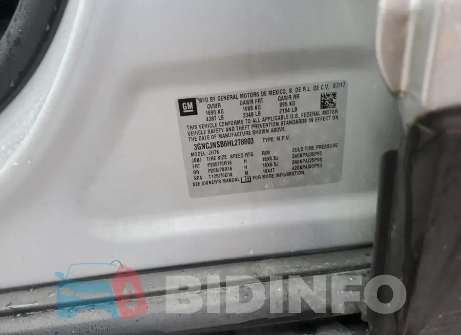 3GNCJNSB6HL278803 Photo# 12