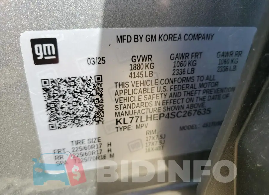 KL77LHEP4SC267635 Photo# 14