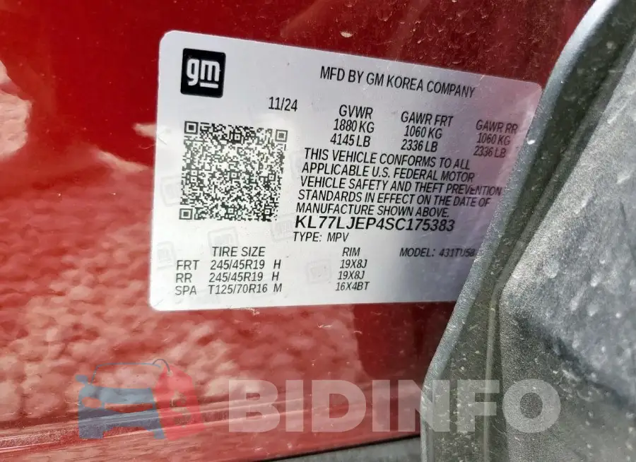 KL77LJEP4SC175383 Photo# 13