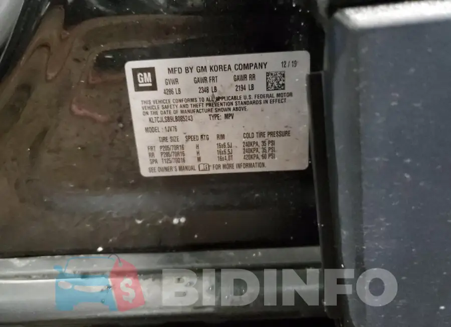 KL7CJLSB9LB085243 Photo# 13