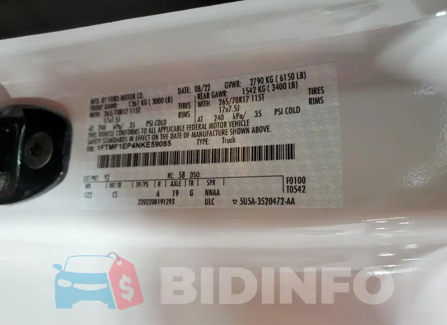 1FTMF1EP4NKE59085 Photo# 12