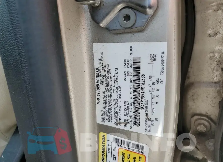 3FA6P0D94HR162536 Photo# 12