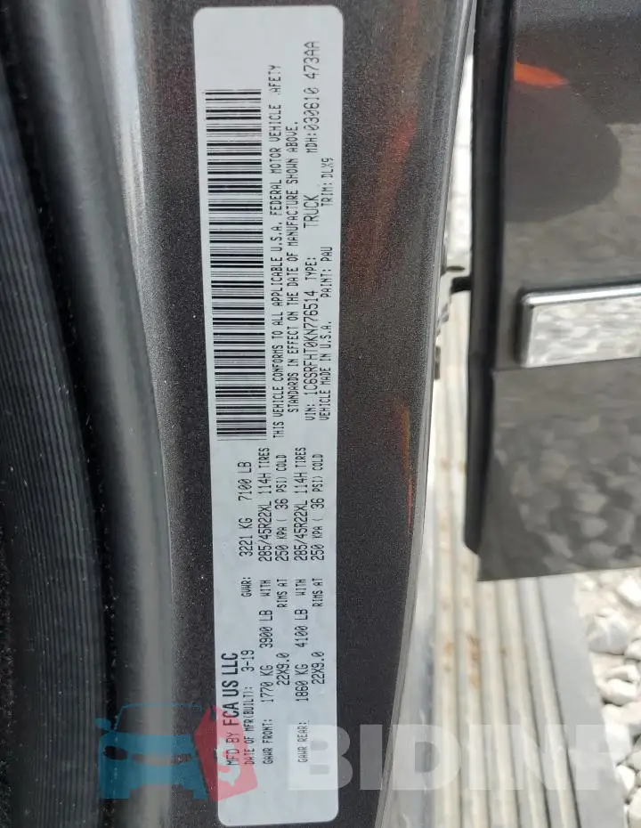 1C6SRFHT0KN776514 Photo# 12