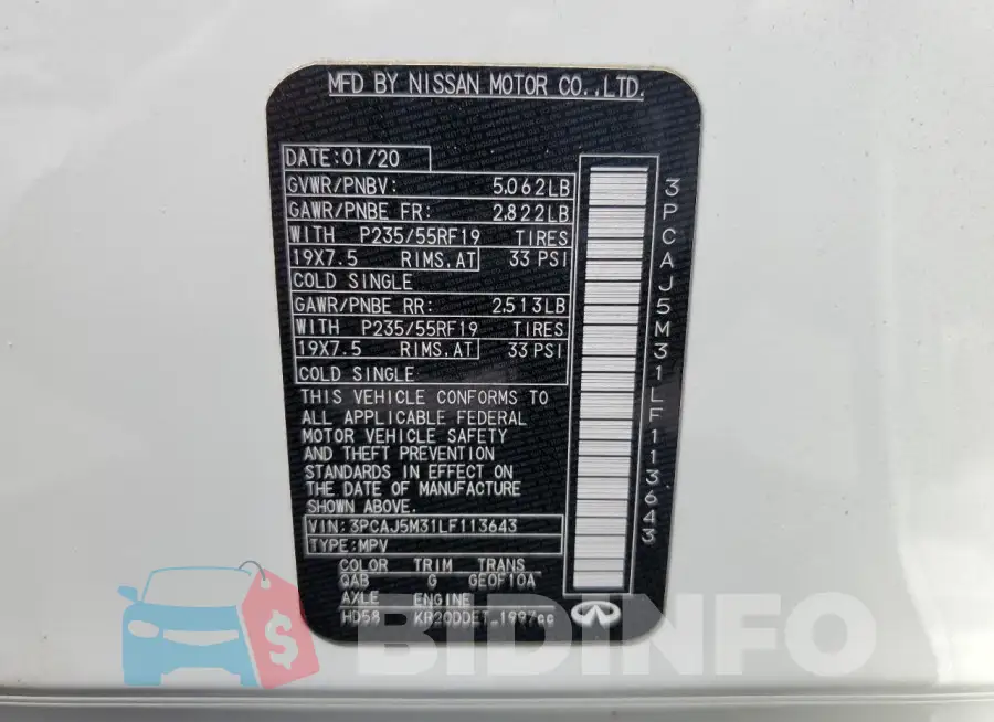 3PCAJ5M31LF113643 Photo# 13