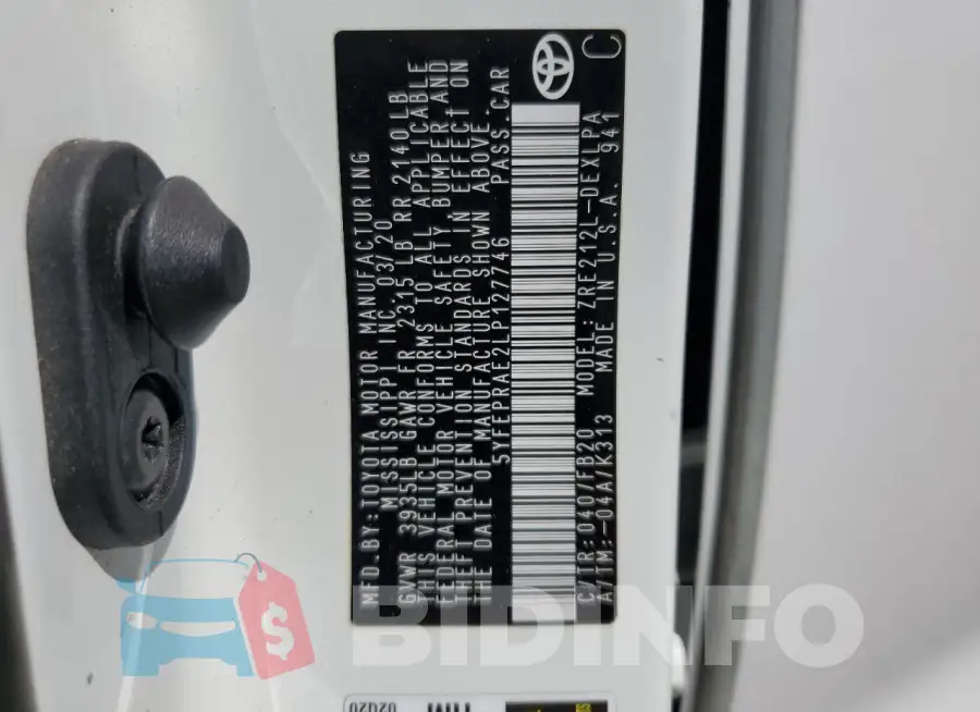 5YFEPRAE2LP127746 Photo# 12