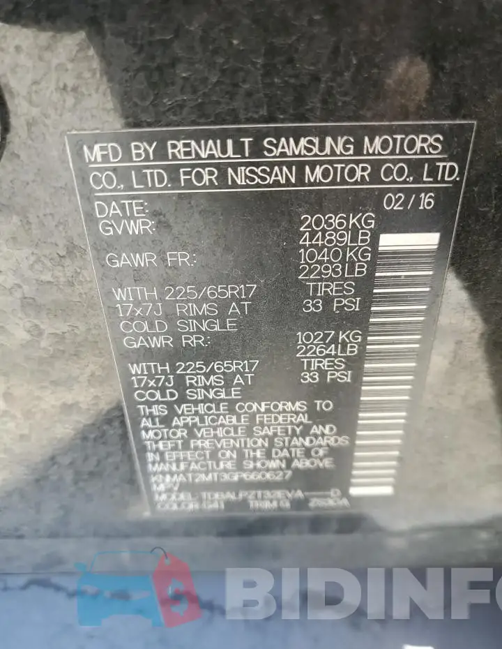 KNMAT2MT3GP660627 Photo# 13
