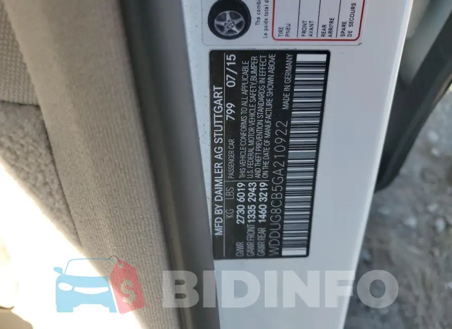 WDDUG8CB5GA210922 Photo# 13