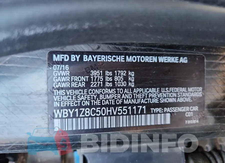WBY1Z8C50HV551171 Photo# 13