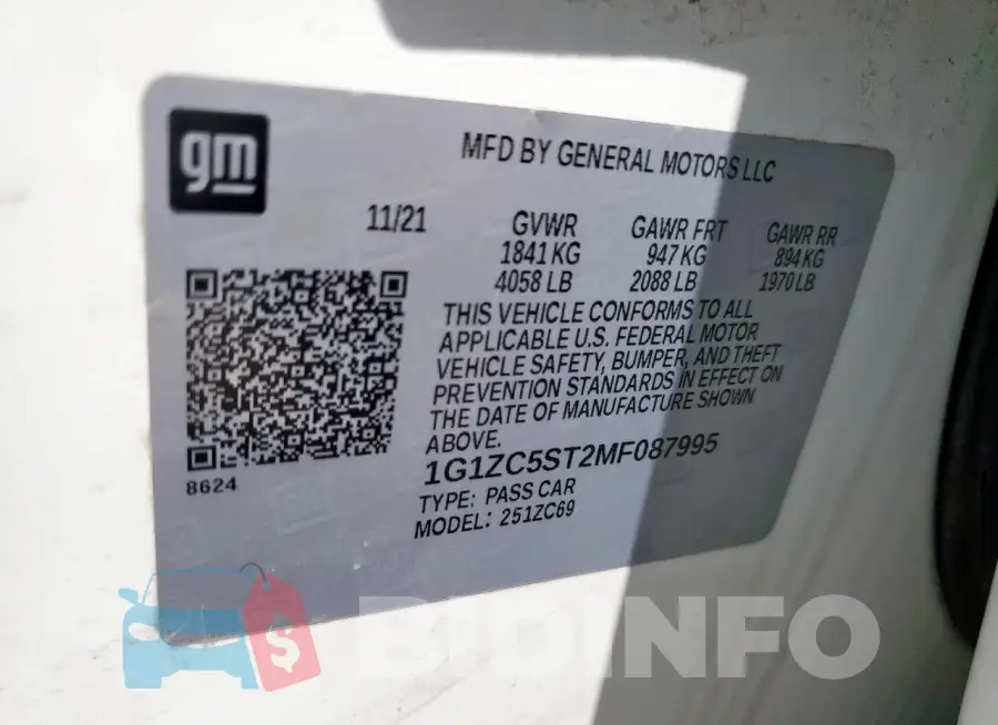 1G1ZC5ST2MF087995 Photo# 12