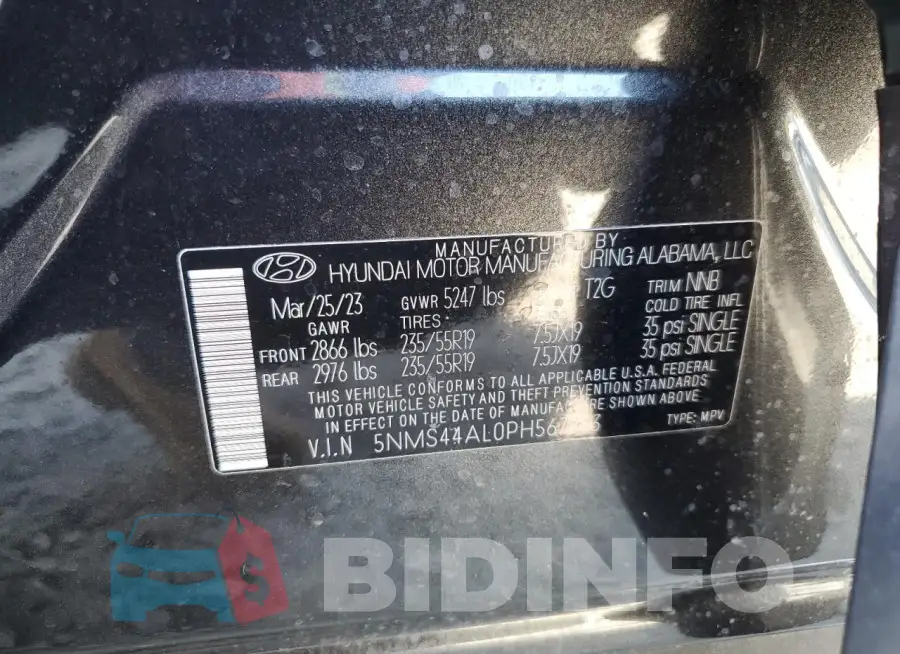 5NMS44AL0PH567753 Photo# 13