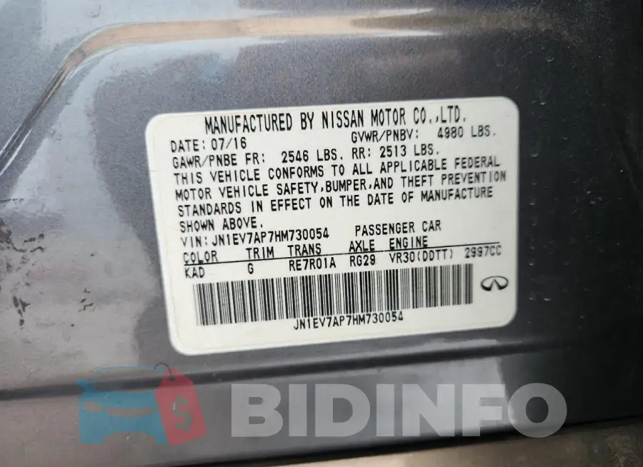 JN1EV7AP7HM730054 Photo# 13