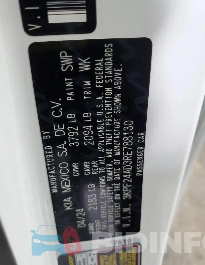 3KPF24AD3RE788130 Photo# 12
