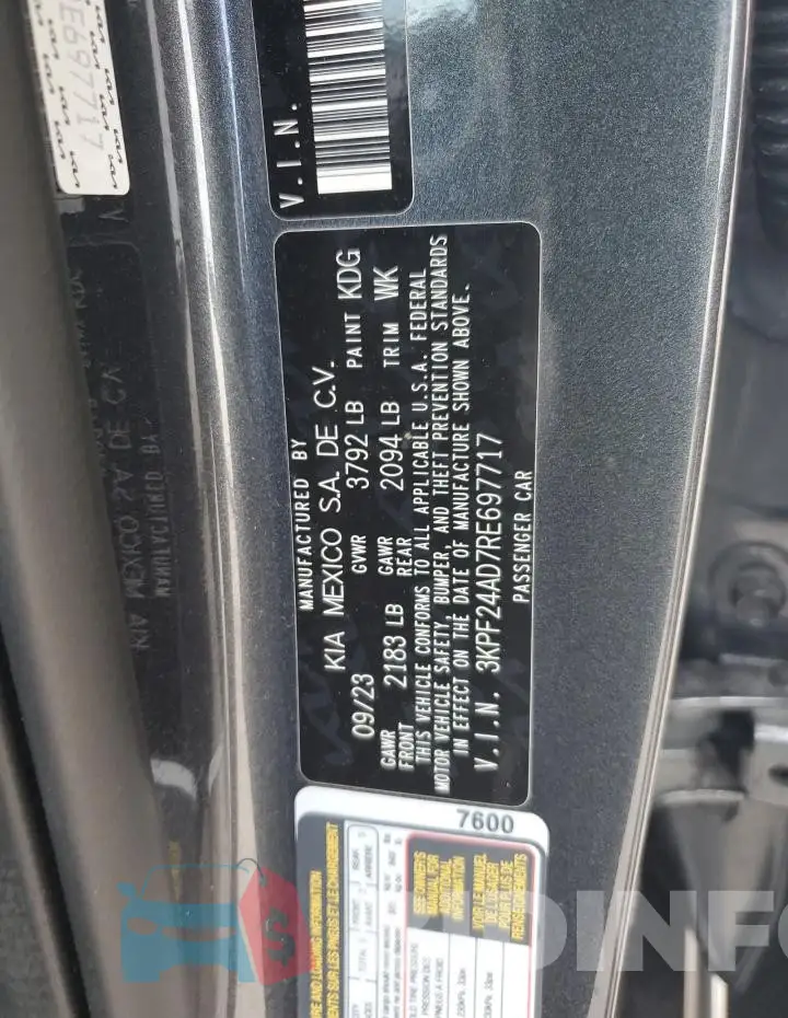 3KPF24AD7RE697717 Photo# 12