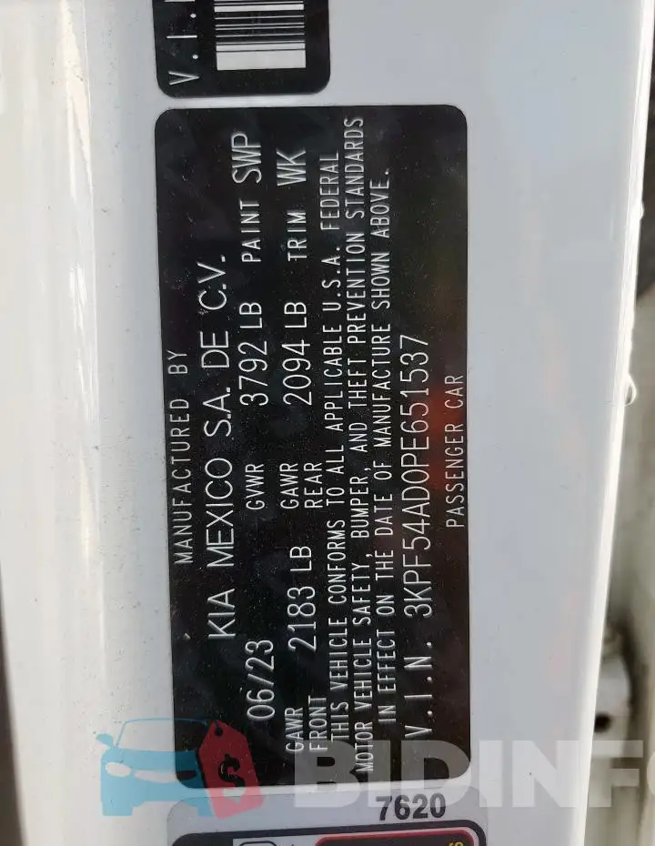 3KPF54AD0PE651537 Photo# 12