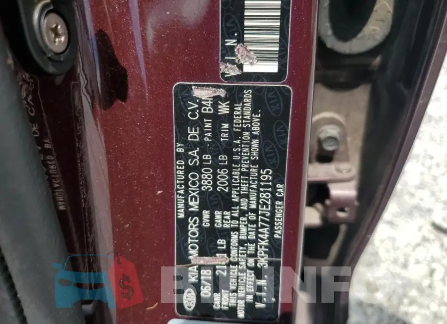 3KPFK4A77JE281195 Photo# 12