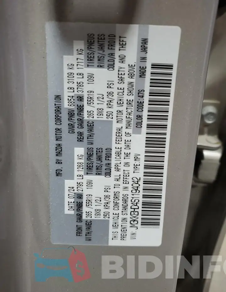 JM3KKBHD4S1194042 Photo# 13