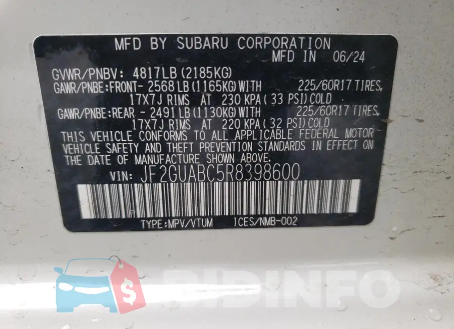 JF2GUABC5R8398600 Photo# 12